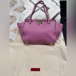 Valentino Purple Studded Tote
